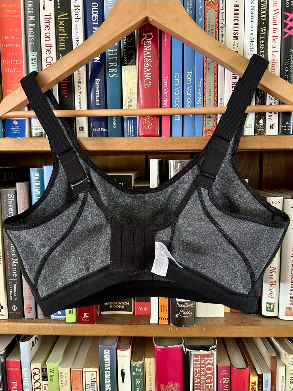 Wacoal Heather Gray Brandi 855229 Compression Underwire Sports Bra, size 34 DDD - Picture 4 of 9